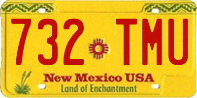 NM license plate 732TMU