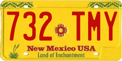 NM license plate 732TMY