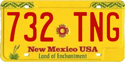 NM license plate 732TNG