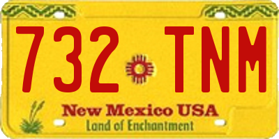 NM license plate 732TNM
