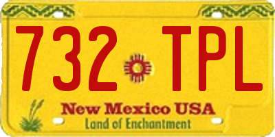 NM license plate 732TPL