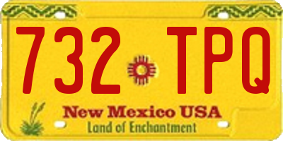 NM license plate 732TPQ