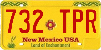 NM license plate 732TPR
