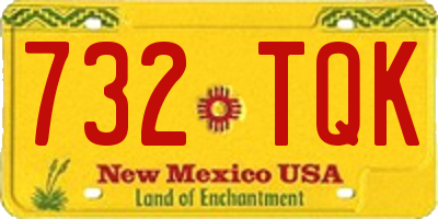 NM license plate 732TQK