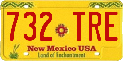 NM license plate 732TRE