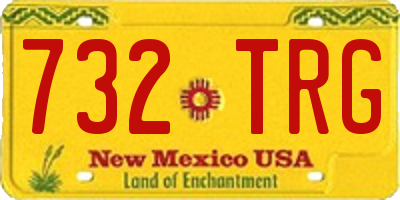 NM license plate 732TRG