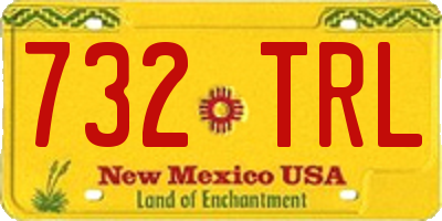 NM license plate 732TRL