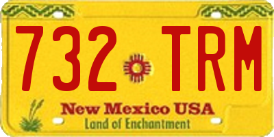 NM license plate 732TRM
