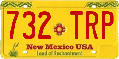 NM license plate 732TRP