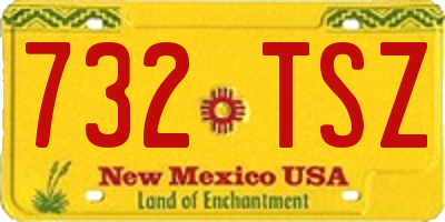 NM license plate 732TSZ