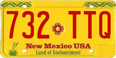 NM license plate 732TTQ