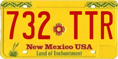 NM license plate 732TTR