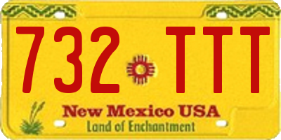 NM license plate 732TTT