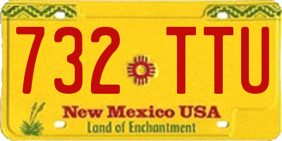 NM license plate 732TTU