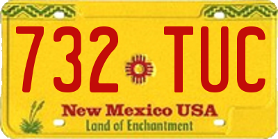 NM license plate 732TUC