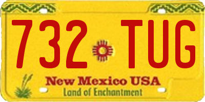 NM license plate 732TUG