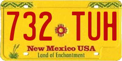 NM license plate 732TUH