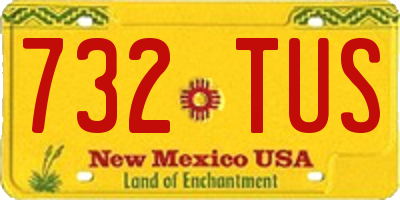 NM license plate 732TUS