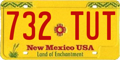 NM license plate 732TUT