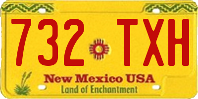 NM license plate 732TXH
