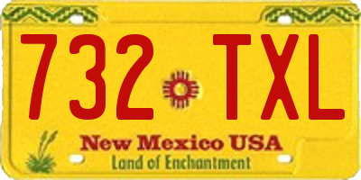 NM license plate 732TXL