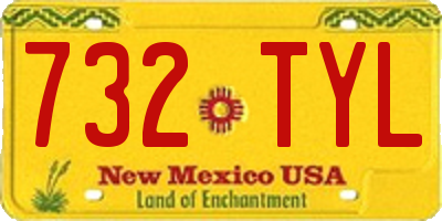 NM license plate 732TYL