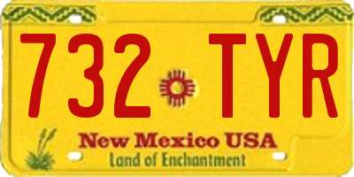 NM license plate 732TYR