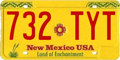 NM license plate 732TYT