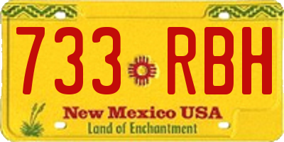 NM license plate 733RBH