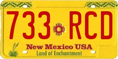 NM license plate 733RCD