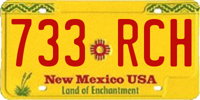 NM license plate 733RCH