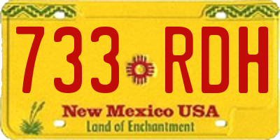 NM license plate 733RDH