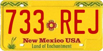 NM license plate 733REJ