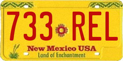 NM license plate 733REL