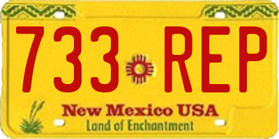 NM license plate 733REP