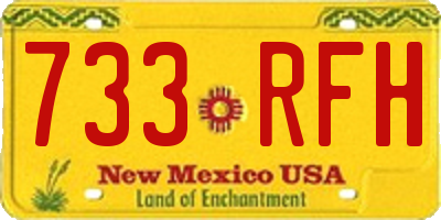 NM license plate 733RFH