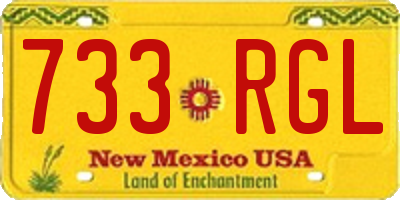 NM license plate 733RGL
