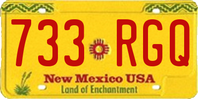 NM license plate 733RGQ