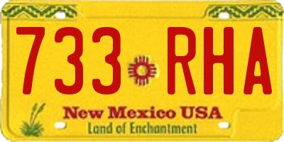 NM license plate 733RHA