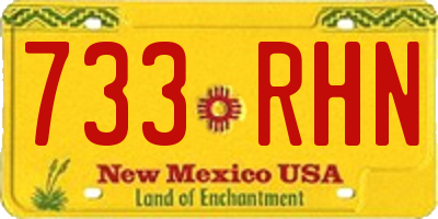 NM license plate 733RHN