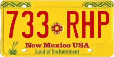 NM license plate 733RHP