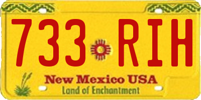 NM license plate 733RIH
