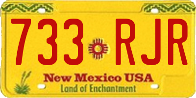 NM license plate 733RJR
