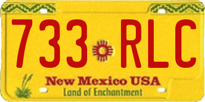 NM license plate 733RLC