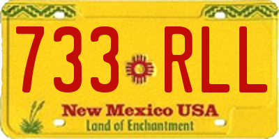 NM license plate 733RLL