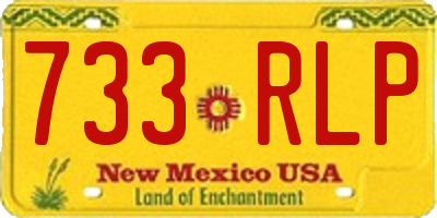 NM license plate 733RLP