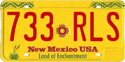 NM license plate 733RLS