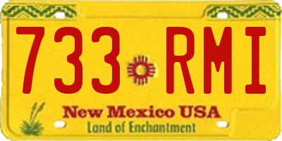 NM license plate 733RMI