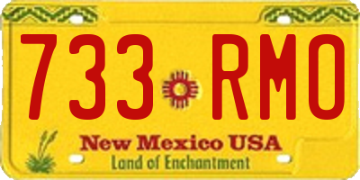 NM license plate 733RMO