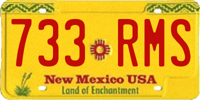 NM license plate 733RMS